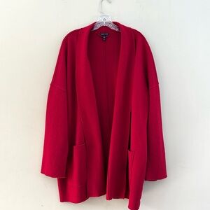 Eileen Fisher Red Wool Sweater